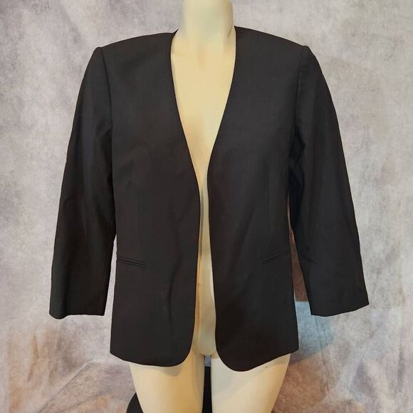 Women's Theory Black Traceable Wool Size 8 - Picture 2 of 4